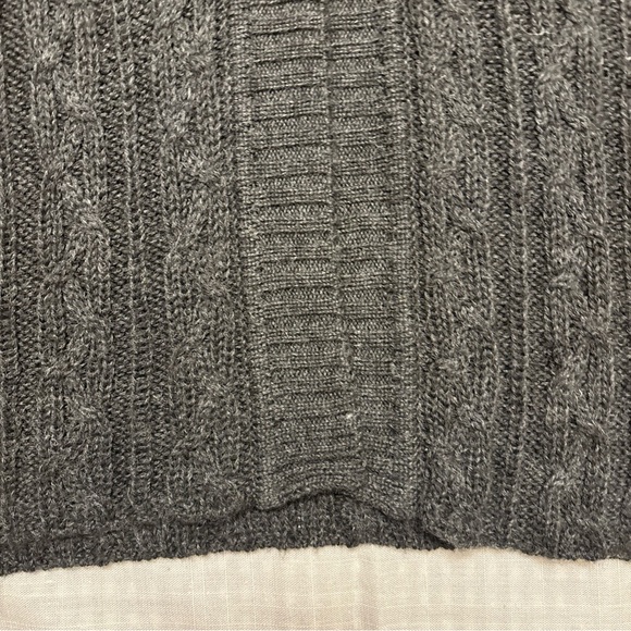 LANE BRYANT 22/24 Long Cardigan Sweater Cable Knit Snowflake Buttons Wool Blend - Picture 10 of 12